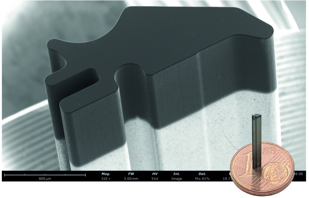 Mit der HiPIMS-Technologie lässt sich die filigrane Geometrie des Schnittstempels optimal beschichten.