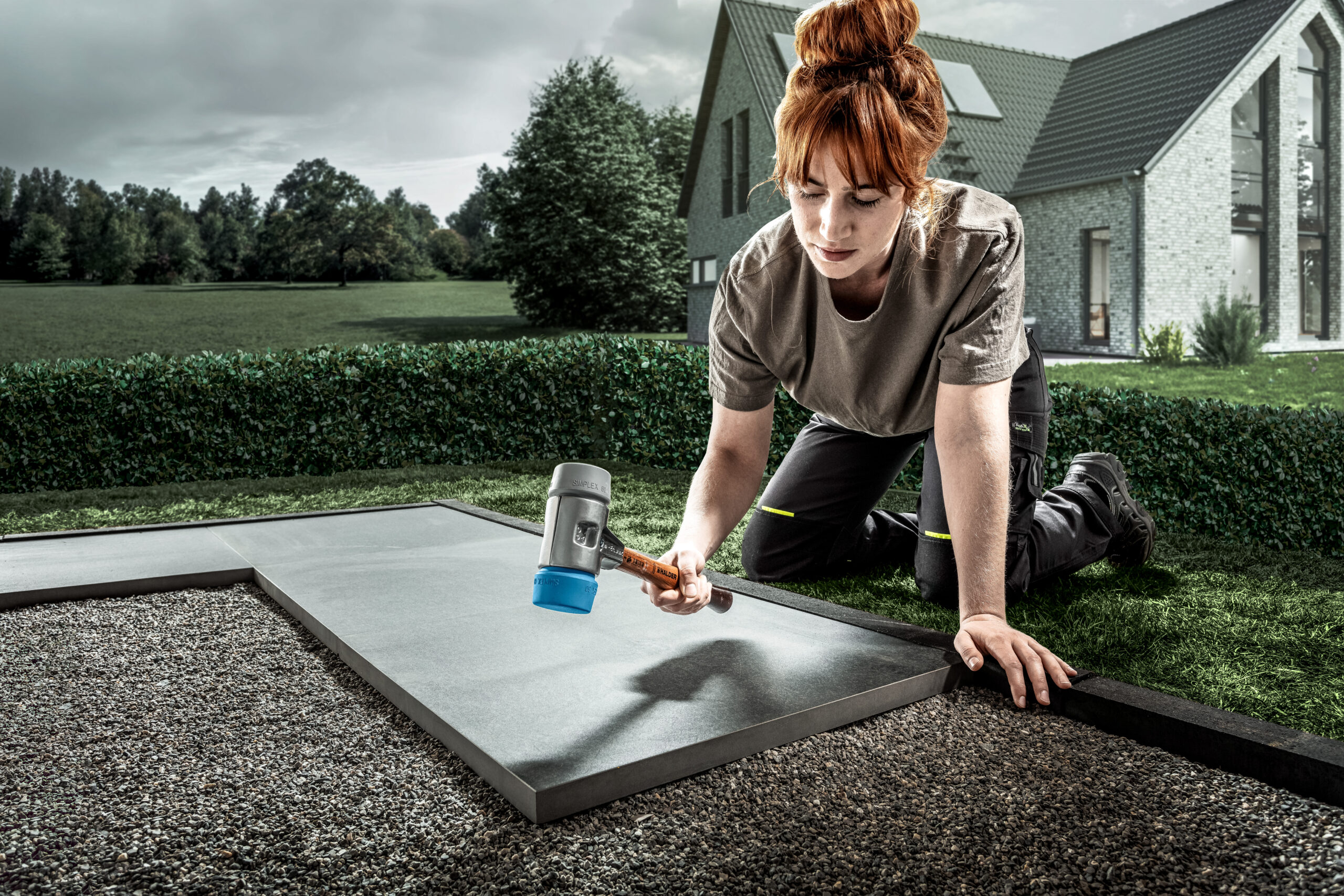 Bau ist Knochenarbeit – mit Schonhämmern von Halder geht’s leichter von der Hand