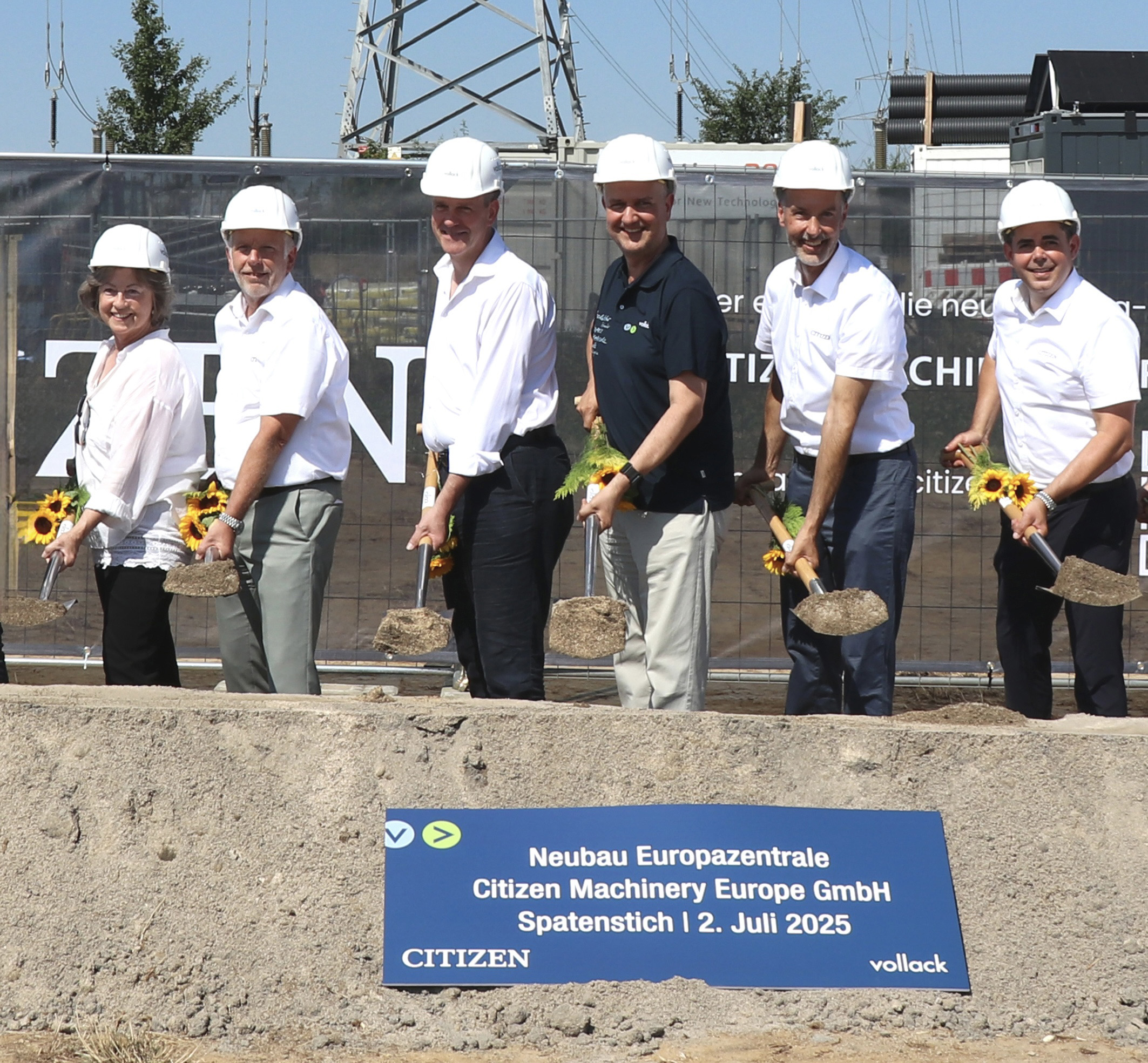 Spatenstich für neue Europazentrale von Citizen