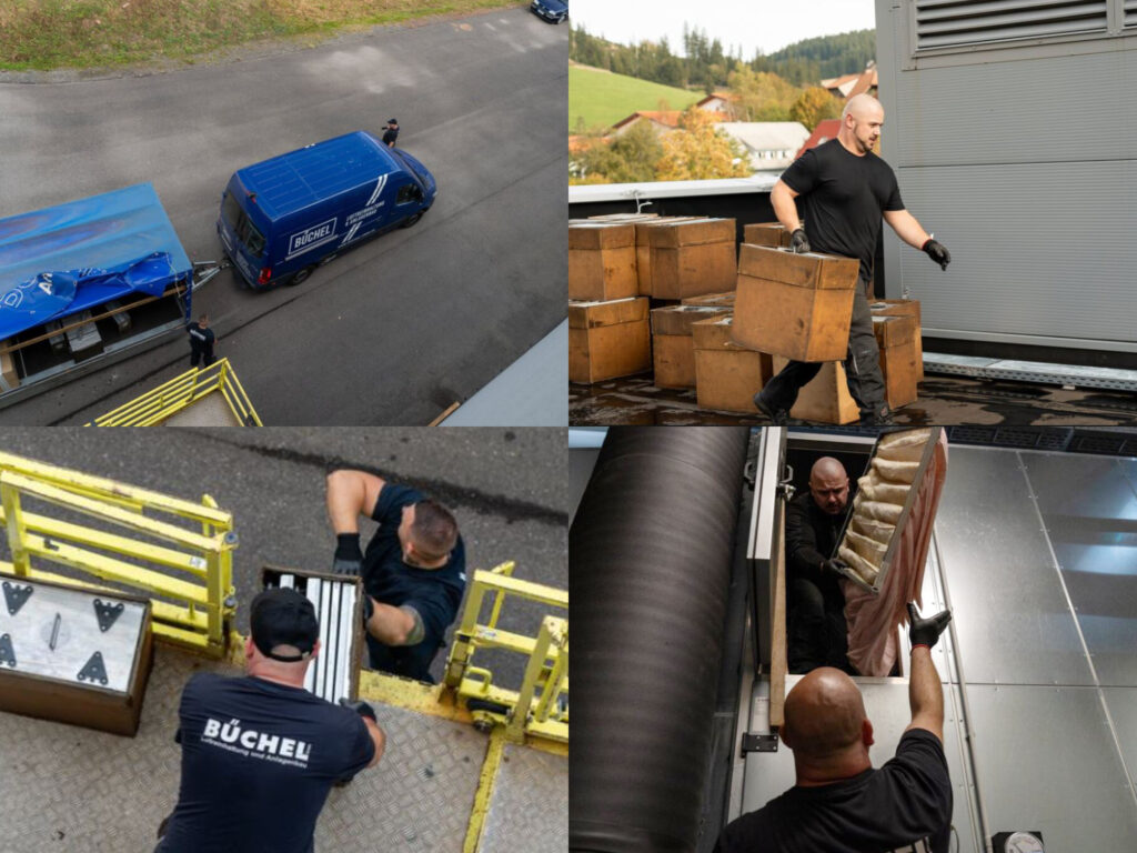 Neben der innovativen Technologien zur Luftreinhaltung bietet Büchel auch das Rundum-Sorglos-Paket für Wartung, Service und Filterreinigung.